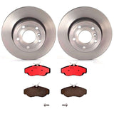 Brembo OE Front Brake Kit (Prem NAO Ceramic Pads/Prem UV Coat Rotors) - 99-04 Land Rover Disco/95-02 Range Rover by Brembo KT00490-BRE