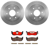 Brembo OE Rear Brake Kit (Prem NAO Ceramic Pads/Prem UV Coat Rotors) - 04-10 Infiniti QX56/04-15 Titan by Brembo KT00494-BRE