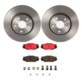 Brembo OE Front Brake Kit (Prem NAO Ceramic Pads/Prem UV Coat Rotors) - 06-08 Lexus IS250/14-15 IS250 by Brembo KT00499-BRE