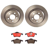 Brembo OE Rear Brake Kit (Prem NAO Ceramic Pads/Prem UV Coat Rotors) - 01-09 Volvo S60/99-06 S80/00-07 V70/03-07 XC70 by Brembo KT00501-BRE
