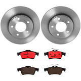 Brembo OE Rear Brake Kit (Prem NAO Ceramic Pads/Prem UV Coat Rotors) - 08-10 Chevy Cobalt by Brembo KT00512-BRE