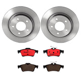 Brembo OE Rear Brake Kit (Prem NAO Ceramic Pads/Prem UV Coat Rotors) - 08-10 Chevy Cobalt by Brembo KT00513-BRE