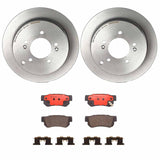 Brembo OE Rear Brake Kit (Prem NAO Ceramic Pads/Prem UV Coat Rotors) - 06-09 Hyundai Azera by Brembo KT00514-BRE