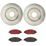 Brembo OE Front Brake Kit (Prem NAO Ceramic Pads/Prem UV Coat Rotors) - 2013 Infiniti JX35/14-19 QX60/15-19 Nissan Murano by Brembo KT00518-BRE