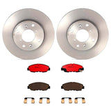 Brembo OE Front Brake Kit (Prem NAO Ceramic Pads/Prem UV Coat Rotors) - 97-99 Acura CL/90-97 Honda Accord/99-02 Accord by Brembo KT00523-BRE