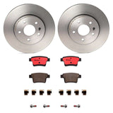 Brembo OE Rear Brake Kit (Prem NAO Ceramic Pads/Prem UV Coat Rotors) - 05-07 Ford Five Hundred by Brembo KT00524-BRE