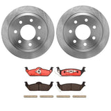 Brembo OE Rear Brake Kit (Prem NAO Ceramic Pads/Prem UV Coat Rotors) - 04-12 Ford F-150/06-08 Lincoln Mark LT by Brembo KT00541-BRE
