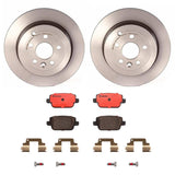Brembo OE Rear Brake Kit (Prem NAO Ceramic Pads/Prem UV Coat Rotors) - 08-12 Land Rover LR2/07-08 Volvo S80 by Brembo KT00559-BRE