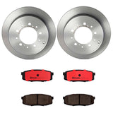 Brembo OE Brake Kit (Prem NAO Ceramic Pads/UV Coat Rotors) - 08-11 Lexus LX570 by Brembo KT00561-BRE