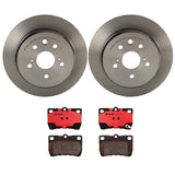Brembo OE Rear Brake Kit (Prem NAO Ceramic Pads/Prem UV Coat Rotors) - 2006 Lexus GS300/07-11 S350/06-07 GS430 by Brembo KT00563-BRE