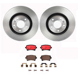 Brembo OE Rear Brake Kit (Prem NAO Ceramic Pads/Prem UV Coat Rotors) - Audi by Brembo KT00564-BRE