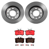 Brembo OE Rear Brake Kit (Prem NAO Ceramic Pads/Prem UV Coat Rotors) - Audi by Brembo KT00565-BRE