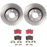 Brembo OE Rear Brake Kit (Prem NAO Ceramic Pads/Prem UV Coat Rotors) - Audi by Brembo KT00569-BRE