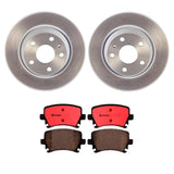 Brembo OE Rear Brake Kit (Prem NAO Ceramic Pads/Prem UV Coat Rotors) - Audi by Brembo KT00571-BRE