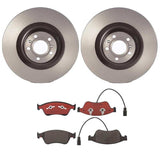 Brembo OE Front Brake Kit (Prem NAO Ceramic Pads/Prem UV Coat Rotors) - VW/Audi by Brembo KT00588-BRE