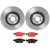Brembo OE Front Brake Kit (Prem NAO Ceramic Pads/Prem UV Coat Rotors) - Audi by Brembo KT00592-BRE