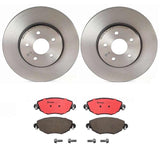 Brembo OE Front Brake Kit (Prem NAO Ceramic Pads/Prem UV Coat Rotors) - 02-08 Jaguar X-Type by Brembo KT00599-BRE
