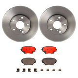 Brembo OE Front Brake Kit (Prem NAO Ceramic Pads/Prem UV Coat Rotors) - 01-05 Toyota RAV4 by Brembo KT00611-BRE