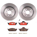 Brembo OE Front Brake Kit (Prem NAO Ceramic Pads/Prem UV Coat Rotors) - 98-03 Mercedes ML320/03-05 ML350/1999 ML430 by Brembo KT00618-BRE