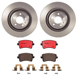 Brembo OE Rear Brake Kit (Prem NAO Ceramic Pads/Prem UV Coat Rotors) - Audi by Brembo KT00622-BRE