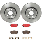 Brembo OE Front Brake Kit (Prem NAO Ceramic Pads/Prem UV Coat Rotors) - 11-15 Chevy Cruze/12-17 Sonic by Brembo KT00625-BRE