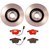 Brembo OE Front Brake Kit (Prem NAO Ceramic Pads/Prem UV Coat Rotors) - Audi by Brembo KT00629-BRE
