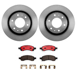 Brembo OE Front Brake Kit (Prem NAO Ceramic Pads/Prem UV Coat Rotors) - 08-17 Buick Enclave by Brembo KT00631-BRE