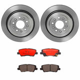 Brembo OE Rear Brake Kit (Prem NAO Ceramic Pads/Prem UV Coat Rotors) - 13-19 Cadillac ATS/14-19 CTS by Brembo KT00645-BRE