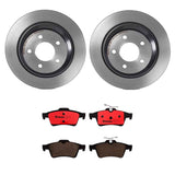 Brembo OE Rear Brake Kit (Prem NAO Ceramic Pads/Prem UV Coat Rotors) - 08-10 Chevy Cobalt by Brembo KT00660-BRE