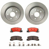 Brembo OE Rear Brake Kit (Prem NAO Ceramic Pads/Prem UV Coat Rotors) - 90-91 Lexus ES250/92-99 ES300/98-99 Toyota Camry by Brembo KT00667-BRE
