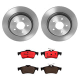 Brembo OE Rear Brake Kit (Prem NAO Ceramic Pads/Prem UV Coat Rotors) - 08-10 Chevy Cobalt by Brembo KT00675-BRE