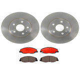 Brembo OE Front Brake Kit (Prem NAO Ceramic Pads/Prem UV Coat Rotors) - 08-14 Cadillac CTS/09-11 STS by Brembo KT00678-BRE
