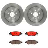 Brembo OE Rear Brake Kit (Prem NAO Ceramic Pads/Prem UV Coat Rotors) - 08-14 Cadillac CTS/10-16 SRX/10-15 Chevy Camaro by Brembo KT00680-BRE