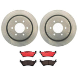 Brembo OE Rear Brake Kit (Prem NAO Ceramic Pads/Prem UV Coat Rotors) - 12-18 Ford F-150 by Brembo KT00681-BRE