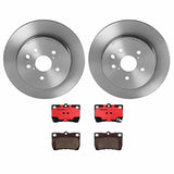 Brembo OE Rear Brake Kit (Prem NAO Ceramic Pads/Prem UV Coat Rotors) - 2006 Lexus GS300/07-11 S350/06-07 GS430 by Brembo KT00682-BRE