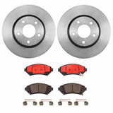 Brembo OE Front Brake Kit (Prem NAO Ceramic Pads/Prem UV Coat Rotors) - 04-05 Buick LeSabre by Brembo KT00688-BRE