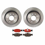 Brembo OE Rear Brake Kit (Prem NAO Ceramic Pads/Prem UV Coat Rotors) - 99-03 Jaguar Vanden Plas/98-03 XJ8/XJR/97-06 XK8 by Brembo KT00694-BRE