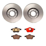 Brembo OE Front Brake Kit (Prem NAO Ceramic Pads/Prem UV Coat Rotors) - VW/Audi by Brembo KT00723-BRE