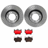 Brembo OE Front Brake Kit (Prem NAO Ceramic Pads/Prem UV Coat Rotors) - Porsche by Brembo KT00734-BRE