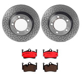Brembo OE Rear Brake Kit (Prem NAO Ceramic Pads/Prem UV Coat Rotors) - Porsche by Brembo KT00741-BRE