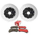 Brembo OE Front Brake Kit (Prem NAO Ceramic Pads/Prem Rotors) - 09-18 Nissan GT-R/10-15 Dodge Challenger/Charger by Brembo KT00745-BRE