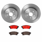 Brembo OE Rear Brake Kit (Prem NAO Ceramic Pads/Prem UV Coat Rotors) - 16-17 Lexus GS200t by Brembo KT00756-BRE