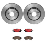 Brembo OE Front Brake Kit (Prem NAO Ceramic Pads/Prem UV Coat Rotors) - 13-19 Nissan Altima/14-17 Leaf by Brembo KT00779-BRE