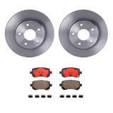 Brembo OE Rear Brake Kit (Prem NAO Ceramic Pads/Prem UV Coat Rotors) - 08-11 Chrysler Town & Country/Dodge Grand Caravan by Brembo KT00792-BRE