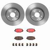Brembo OE Rear Brake Kit (Prem NAO Ceramic Pads/UV Coat Rotors) - 12-16 Chrysler Town & Country by Brembo KT00796-BRE