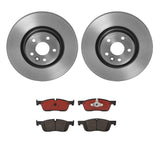 Brembo OE Front Brake Kit (Prem NAO Ceramic Pads/Prem UV Coat Rotors) - 18-19 Jaguar E-Pace by Brembo KT00798-BRE