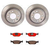 Brembo OE Rear Brake Kit (Prem NAO Ceramic Pads/Prem Rotors) - 88-93 Saab 900/86-98 9000 by Brembo KT00800-BRE