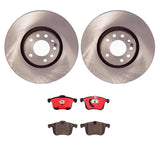 Brembo OE Front Brake Kit (Prem NAO Ceramic Pads/Prem UV Coat Rotors) - 03-11 Saab 9-3/10-11 9-3X by Brembo KT00807-BRE