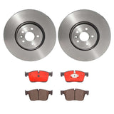 Brembo OE Front Brake Kit (Prem NAO Ceramic Pads/Prem UV Coat Rotors) - 17-20 Jaguar F-Pace/19-20 I-Pace/17-20 XE/16-20 XF Fr by Brembo KT00813-BRE
