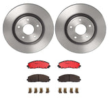 Brembo OE Front Brake Kit (Prem NAO Ceramic Pads/Prem UV Coat Rotors) - 20-23 Jeep Gladiator/18-23 Wrangler/09-14 VW Routan by Brembo KT00815-BRE
